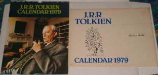J.R.R. Tolkien Calendar 1979. Issued in a card mailing envelope