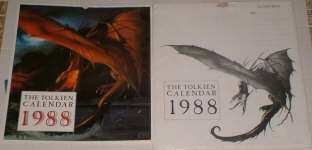 The Tolkien Calendar 1988. Issued in a card mailing envelope
