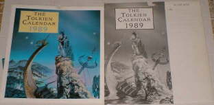 The Tolkien Calendar 1989. Issued in a card mailing envelope