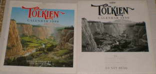 Tolkien Calendar 1990. Issued in a card mailing envelope, although some copies may have been issued shrink-wrapped