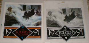 The Tolkien Calendar 1991. Issued in a card mailing envelope