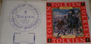 The Tolkien Calendar 1993. Issued in a card mailing envelope, although some copies may have been issued shrink-wrapped