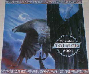Tolkien Calendar 2001. Issued shrink-wrapped